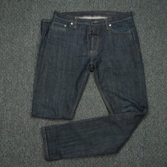 3Sixteen Jeans Men 35x35 Blue Indigo Blue Japanese Selvedge Button Fly NT-100x - Picture 1 of 13